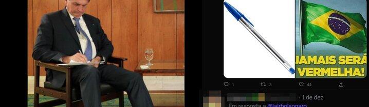 Bolsonaro posta foto antiga e golpistas mentem que é assinatura de ‘autorização’ ao Exército