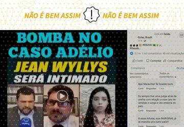 Jean Wyllys não foi intimado a depor sobre Adélio Bispo