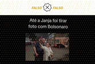 Sósia de Janja aparece em vídeo com Bolsonaro, não a primeira-dama