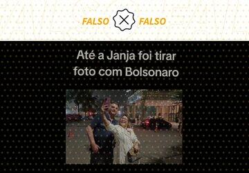 Sósia de Janja aparece em vídeo com Bolsonaro, não a primeira-dama