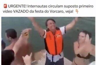 Vídeo não mostra Bolsonaro em festa de Vorcaro; imagens são de 2021