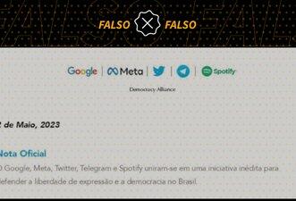 Empresas negam autoria de nota que critica ‘PL das Fake News’ e ameaça suspensão de serviços no Brasil