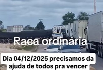 Vídeo que mostra caminhoneiros bloqueando rodovia foi gravado em novembro