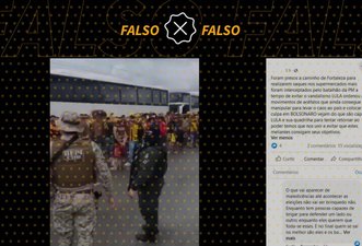 Vídeo mostra abordagem da polícia a torcedores do Sport, não a saqueadores de supermercado