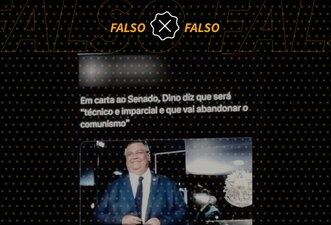 É falso que Flávio Dino afirmou em carta ao Senado que irá abandonar comunismo