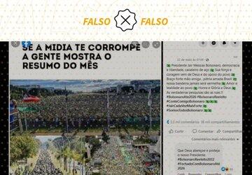 Posts sobre ‘resumo do mês’ de Bolsonaro mostram fotos antigas