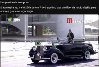 Vídeo engana ao dizer que desfile do 7 de Setembro em Brasília estava vazio