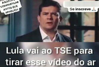 Lula não pediu que TSE derrubasse vídeo de Moro defendendo a Lava Jato