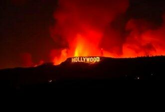 Vídeo do letreiro de Hollywood em chamas foi gerado por IA
