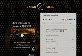 Vídeo de Lula na Unicamp é editado para fazer crer que petista foi xingado
