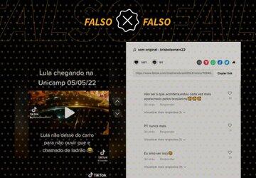 Vídeo de Lula na Unicamp é editado para fazer crer que petista foi xingado
