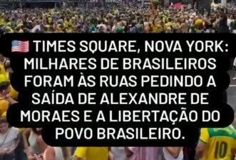 Vídeo mostra brasileiros na Copa, não protesto contra Moraes em NY