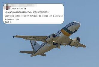 É mentira que avião de Lula demorou para pousar após pane porque presidente estava bêbado