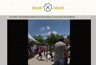 Homem agredido por lojistas em vídeo não é Eduardo Bolsonaro