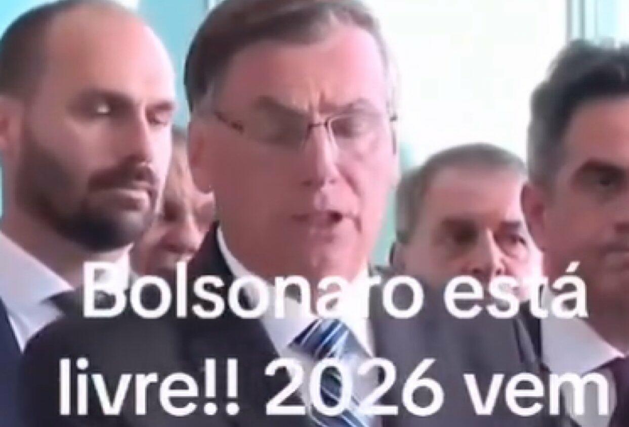 Posts manipulam áudio com IA para fazer crer que Bolsonaro será candidato em 2026
