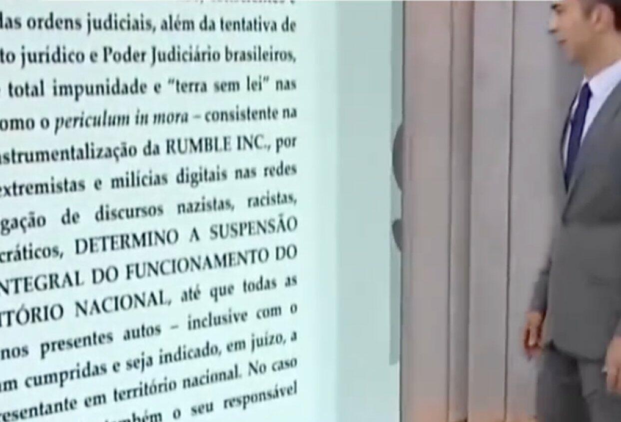 Rumble não foi bloqueado por Moraes após anúncio de tarifas de Trump
