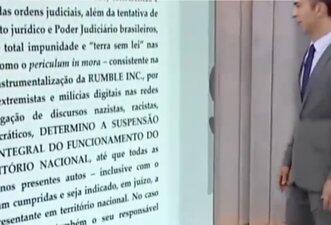 Rumble não foi bloqueado por Moraes após anúncio de tarifas de Trump