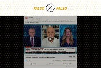 Posts compartilham golpe que promete devolução do ICMS cobrado em contas de luz