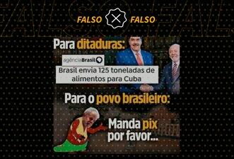 Governo Lula não destinou mais alimentos a Cuba que para afetados pelas enchentes no RS