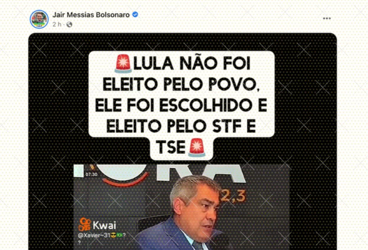 Bolsonaro repete tática de apagar mentira e testa Facebook, que suspendeu Trump um dia após Capitólio