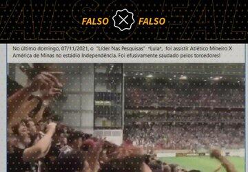 Vídeo em que torcida do Atlético Mineiro ofende Lula em estádio é de 2016