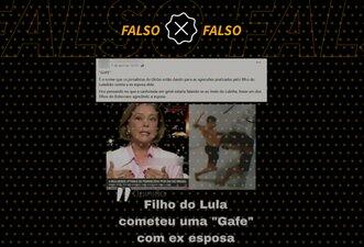É falso que Eliane Cantanhêde chamou de ‘gafe’ suposta agressão de filho de Lula