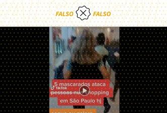 Vídeo mostra incêndio em shopping no Maranhão, não atentado em São Paulo
