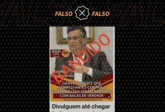 Dino nunca disse que manifestantes contrários a Lula seriam ‘abatidos com balas de verdade’