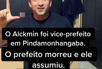 É mentira que Alckmin virou prefeito após morte de antecessor