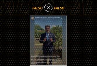 É falso que presidente de Portugal acusou o Brasil de recusar doações após enchentes no RS