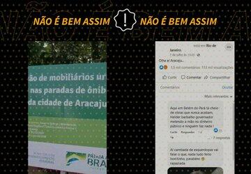 Prefeitura de Aracaju cumpre lei eleitoral ao tirar logotipo do governo federal de obra