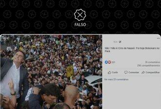 Foto de 2017 é compartilhada como se fosse recepção atual a Bolsonaro em Belém