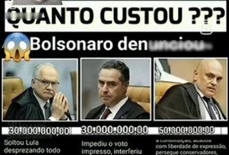 Posts resgatam acusações sem provas de Bolsonaro para atribuir crimes a ministros do STF