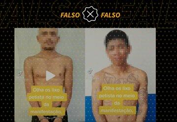 Imagens mostram presos pela polícia de El Salvador, não ‘petistas infiltrados’ no 8 de Janeiro