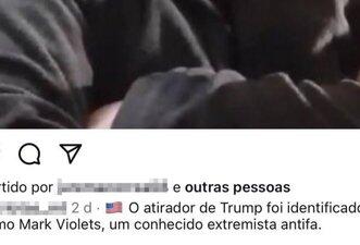 Foto mostra jornalista italiano, não autor de atentado contra Trump