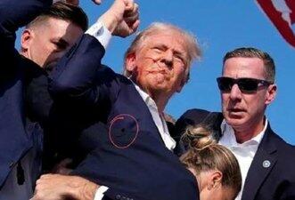 Imagem não prova que Trump foi baleado no peito em atentado