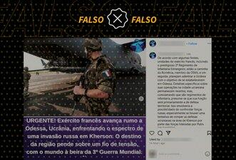 Exército francês não enviou tropas à Ucrânia para combater a Rússia