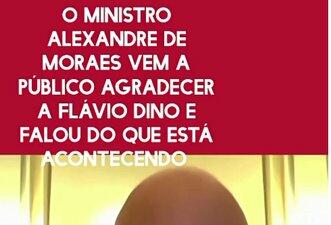 Vídeo em que Moraes defende Dino é de agosto e sem relação com Master