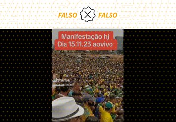 Vídeo de setembro de 2022 circula como se mostrasse manifestação recente em Brasília contra governo Lula