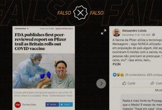 É falso que vacina da Pfizer causou a morte de seis voluntários