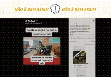 Vídeo em que Bolsonaro ameaça Moraes é de agosto de 2021, não atual