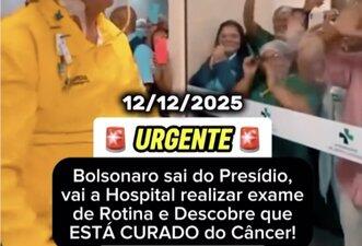 Vídeo que mostra Bolsonaro deixando hospital é de abril, não atual