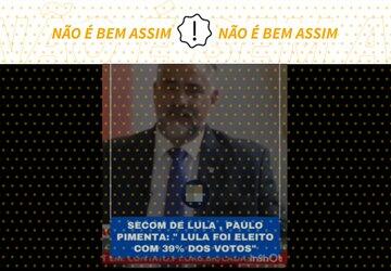 Paulo Pimenta não admitiu fraude ao dizer que Lula venceu com 39% dos votos em 2022