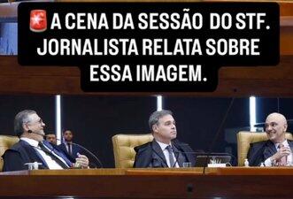 Foto em que Moraes e Dino riem ao lado de Mendonça não é atual