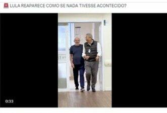 Vídeo de Lula caminhando em hospital é recente, não de 2023