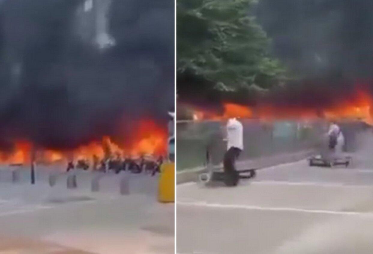 Vídeo mostra incêndio na China, não na sede do Mossad em Israel