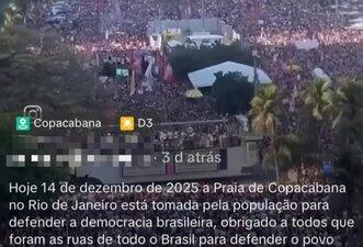Vídeo de protesto no Rio foi gravado em setembro, não em ato recente contra o PL da Dosimetria
