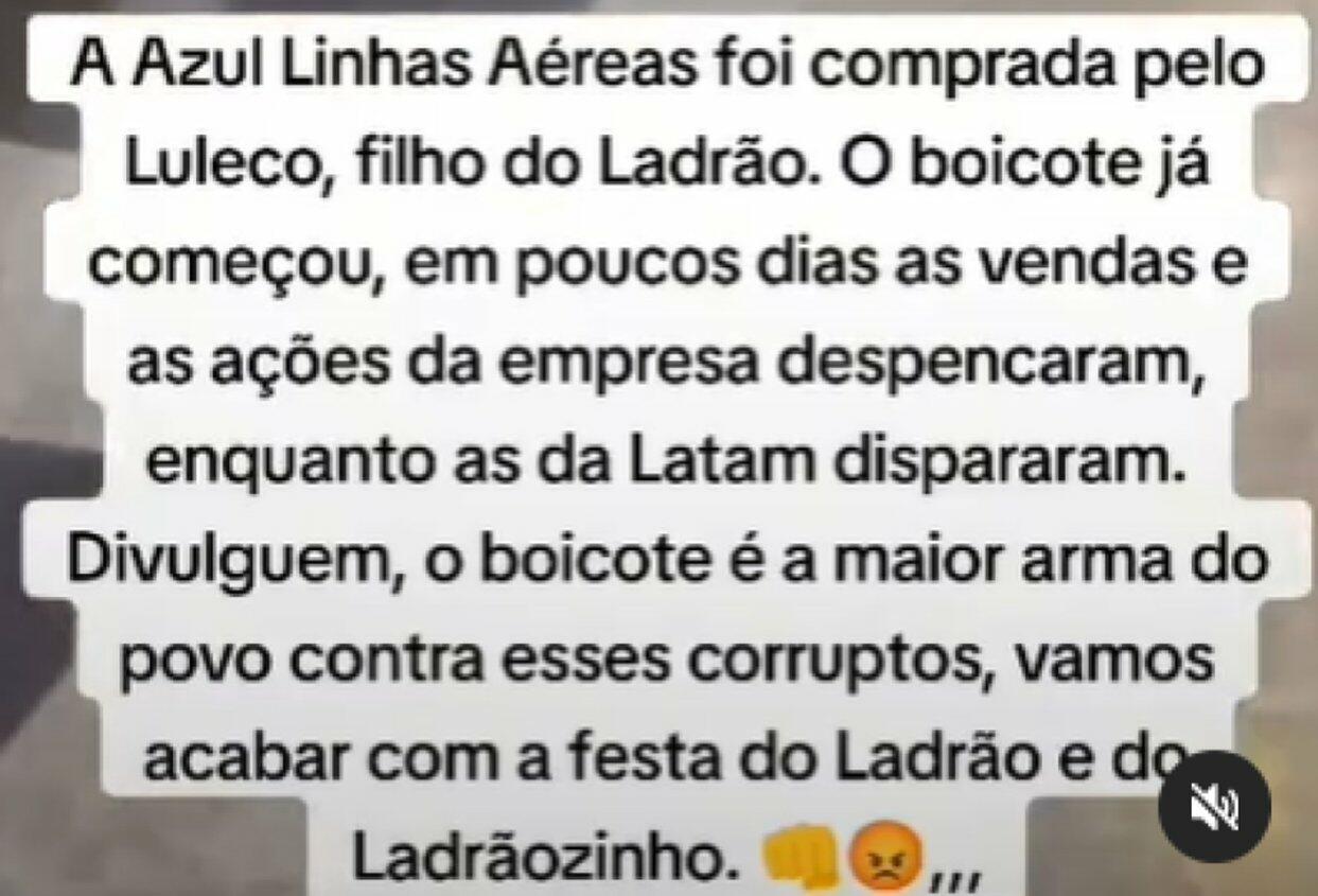 Filho de Lula não comprou a Azul Linhas Aéreas