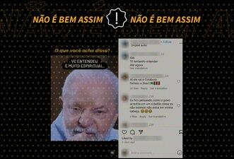 Fala de Lula é tirada de contexto para alegar que há brasileiros que desejam ser pobres