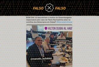 Desembargador do caso de 'rachadinha' de Flávio Bolsonaro não estava na comitiva presidencial em Dubai